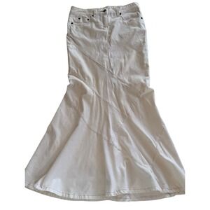 Vintage 90's Y2K Bebe Corduroy Flared Maxi Skirt Sz 28 (6) Grunge Street